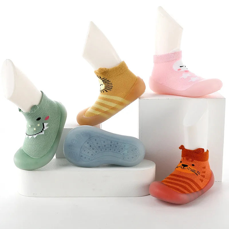 Unisex Baby Shoes First Shoes Toddler First Walkers Boy Soft Sole Rubber Baby Shoes Cute Baby Girl Shoes Baby Booties Anti-Slip