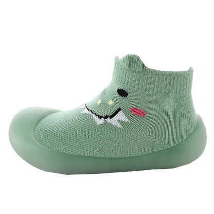 Unisex Baby Shoes First Shoes Toddler First Walkers Boy Soft Sole Rubber Baby Shoes Cute Baby Girl Shoes Baby Booties Anti-Slip